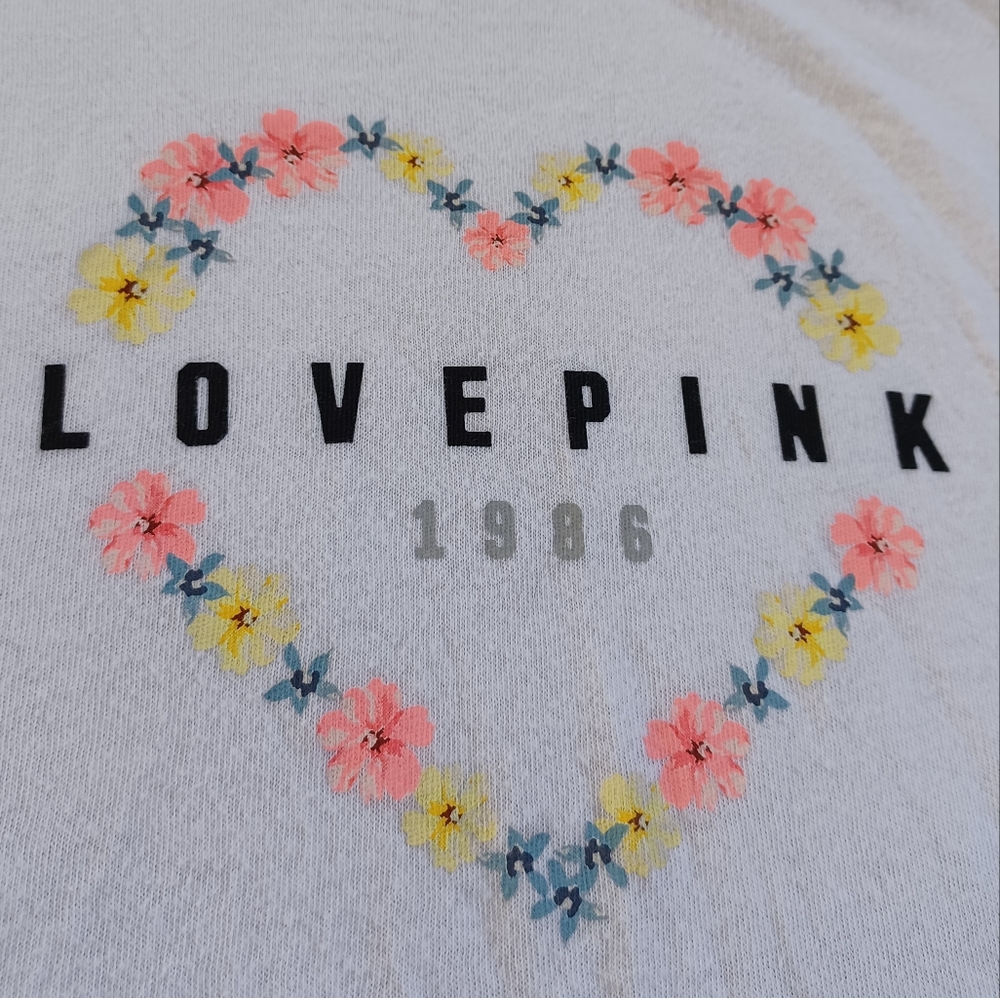 PINK ♡ tee shirt white small - Picture 4 of 7